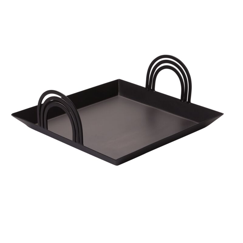 Design Shop Black Renzo Tray, 14.25" X 5.5".