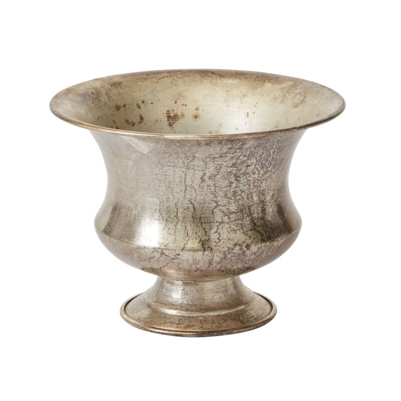 Design Shop Champagne Sidney Urn, 8.25" X 6.25".