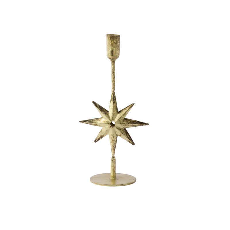Design Shop Winter Solstice Candleholder 5.5"x 3.5"x 11", Set of 2