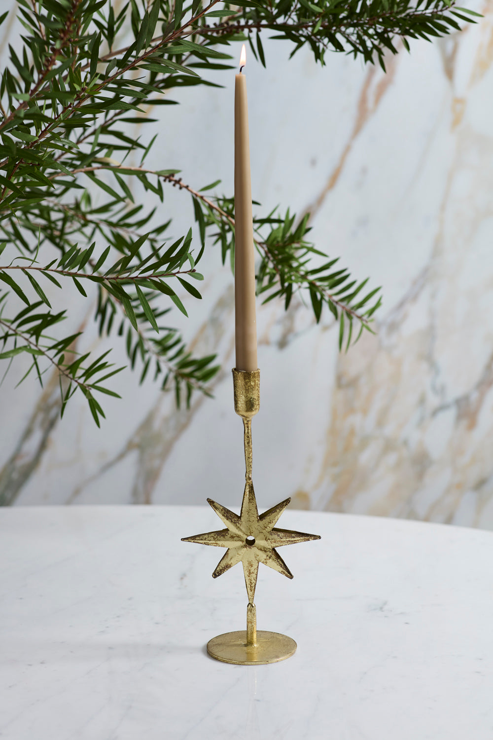 Design Shop Winter Solstice Candleholder 5.5"x 3.5"x 11", Set of 2