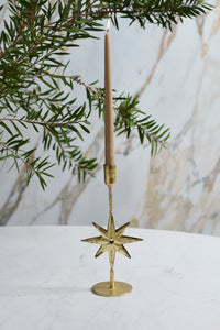 Design Shop Winter Solstice Candleholder 5.5"x 3.5"x 11", Set of 2