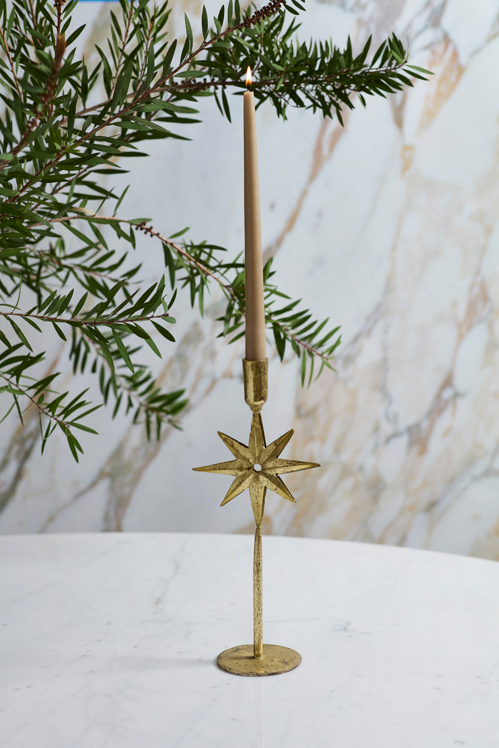 Design Shop Winter Solstice Candleholder 5.5"x 3.5"x 13", Set of 2