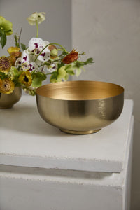 Design Shop Gold Roz Bowl, 8" X 3.75", Set of 2.