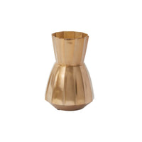 Design Shop Gold Coda Vase, 5.25" X 8", Set of 4.