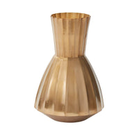 Design Shop Gold Coda Vase, 8" X 11.75".