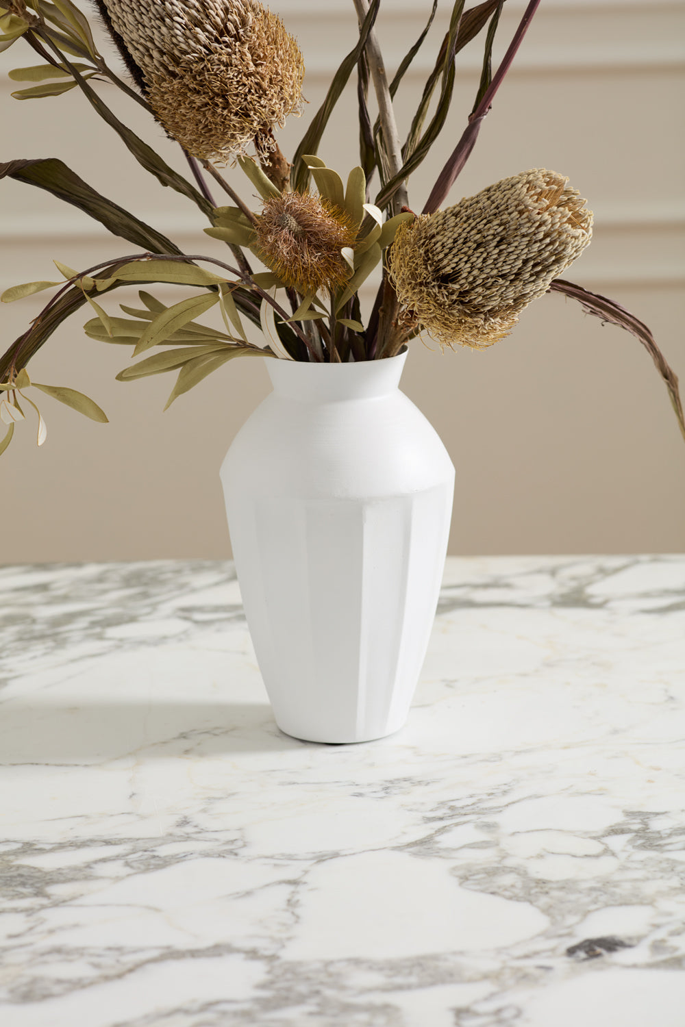 Design Shop White Dulcet Vase, 6" X 10", Set of 2.