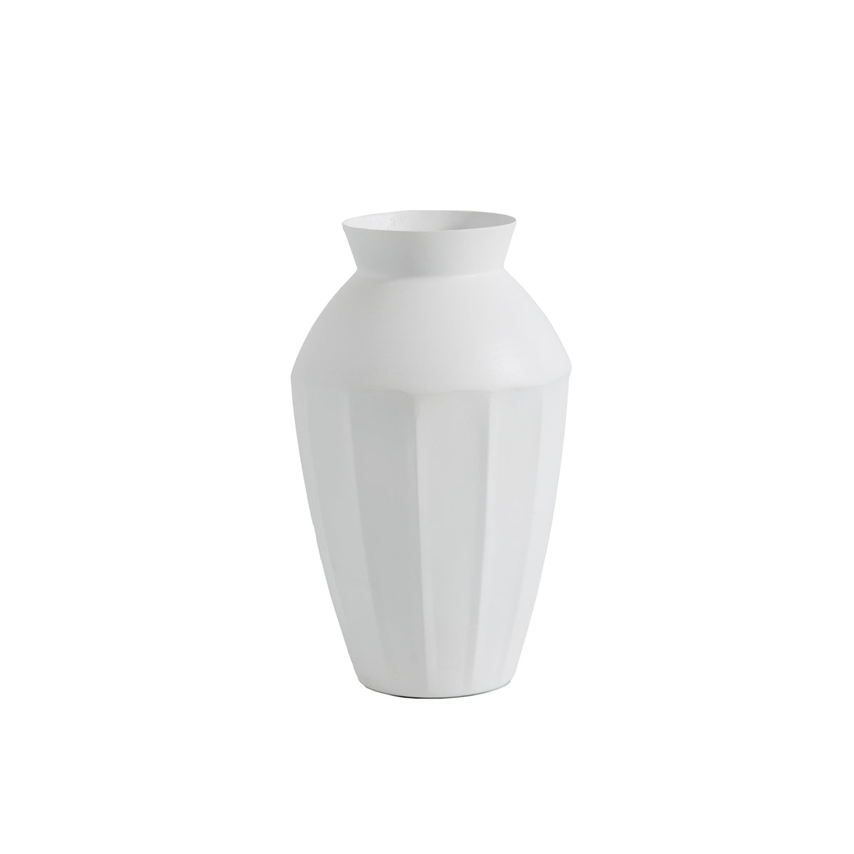Design Shop White Dulcet Vase, 6" X 10", Set of 2.