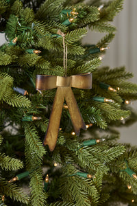 Design Shop Brassy Bow Ornament 3.75"x 5.75"