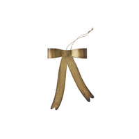Design Shop Brassy Bow Ornament 4.5"x 1.25"x 7"