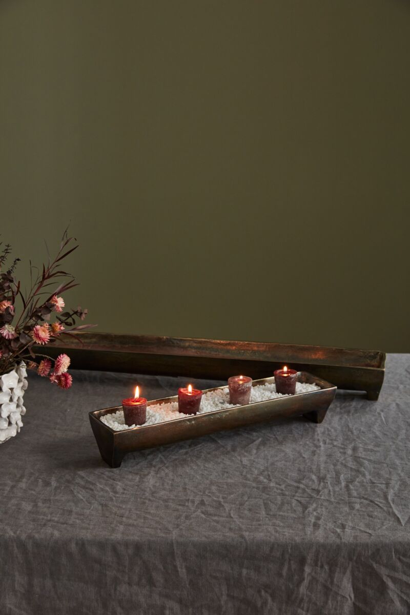 Design Shop Black Edison Tray, 17.5" X 3".