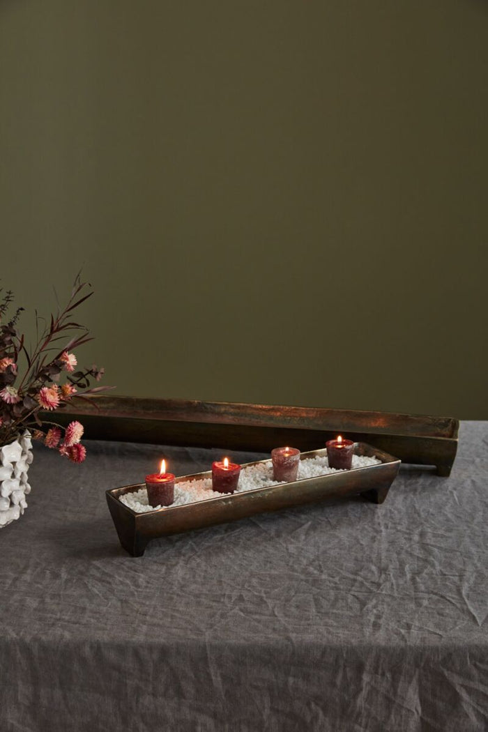 Design Shop Black Edison Tray, 17.5" X 3".
