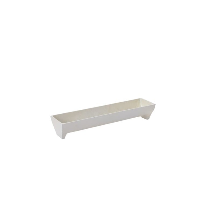 Design Shop White Edison Tray 17.5"x 4"x 3"