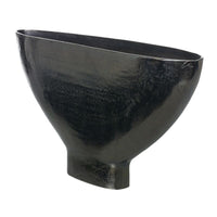 Design Shop Black Evolution Vase, 23.5" X 11.75".