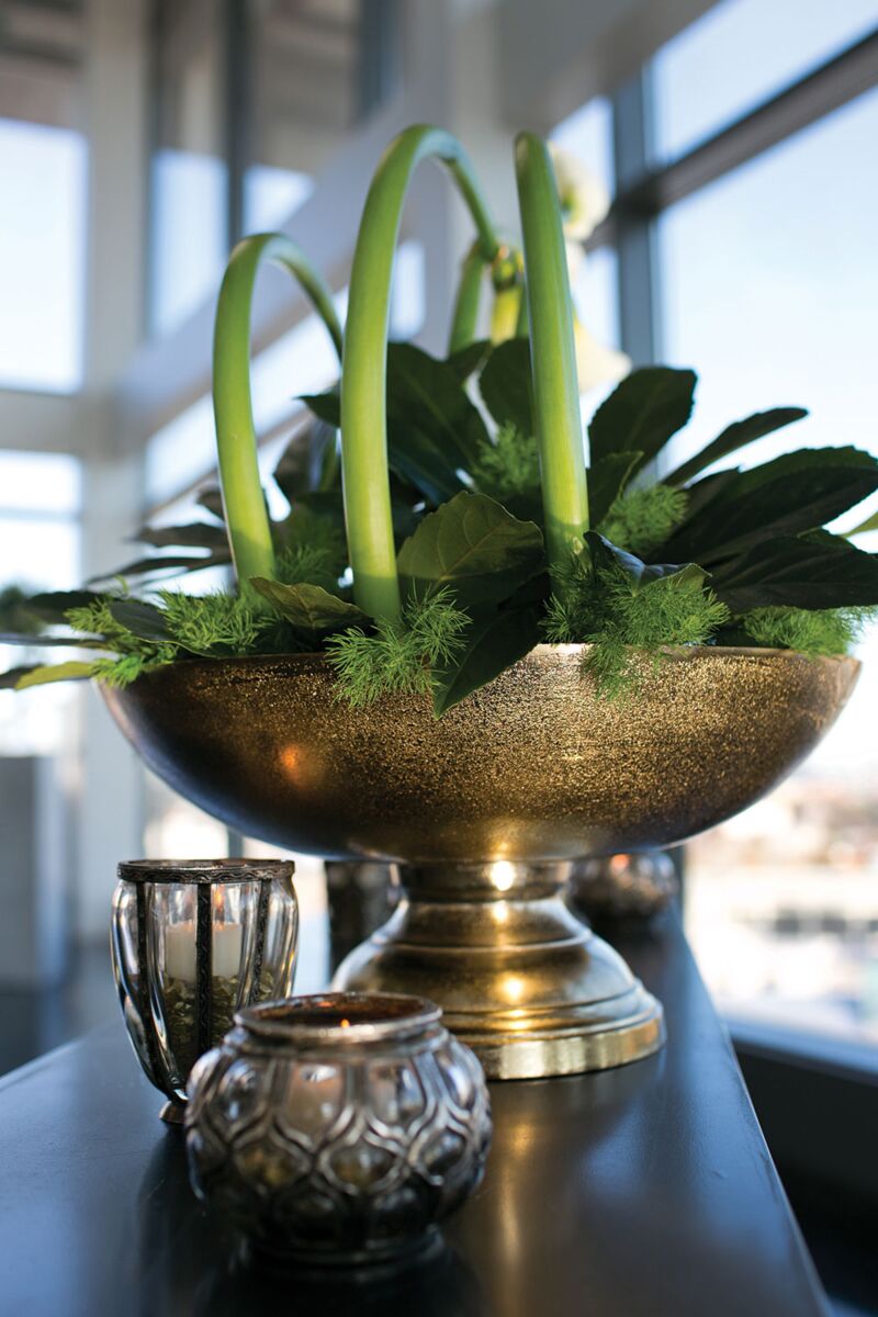 Design Shop Gold Oscar Bowl, 16" X 7.75".