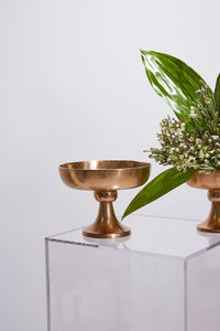 Design Shop Gold Vienna Compote, 9.5" X 7".