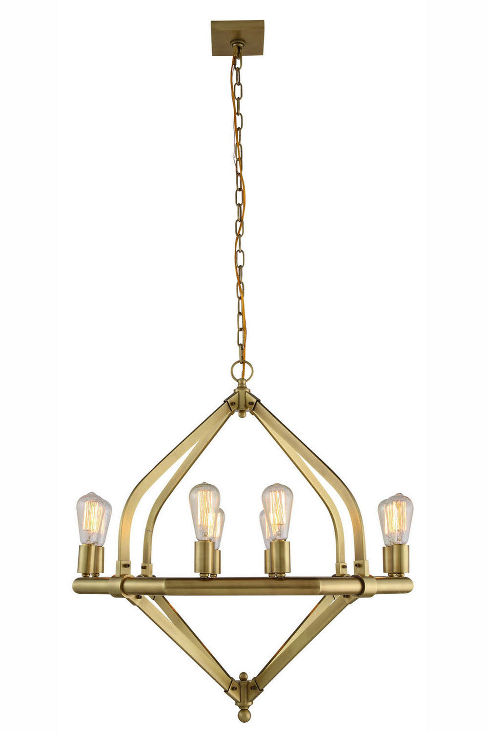 Elegant Lighting - 1472D31BB - Eight Light Pendant - Illumina - Burnished Brass