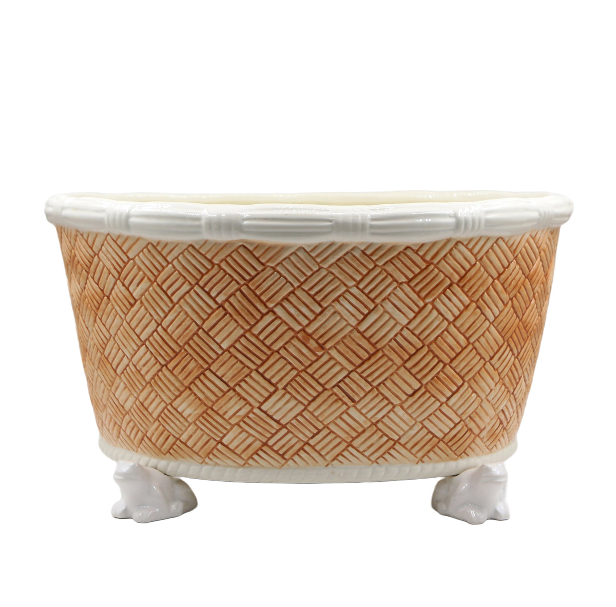 Abigails Basket Weave Centerpiece, Sepia
