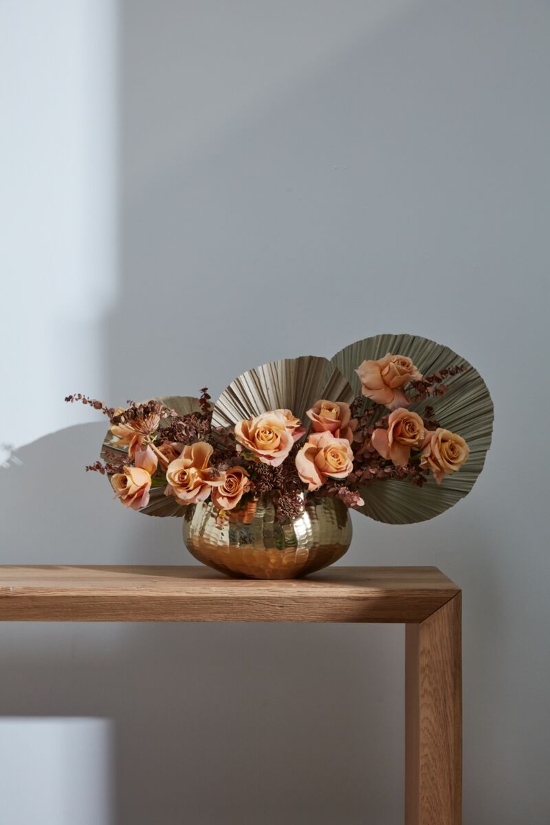 Design Shop Gold Roberi Bowl, 12.5" X 6".