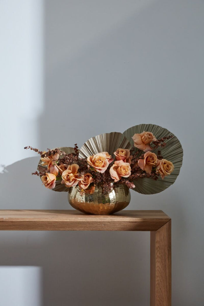 Design Shop Gold Roberi Bowl, 12.5" X 6".