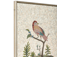 Chelsea House Square Antiqued Mirrored Bird-D
