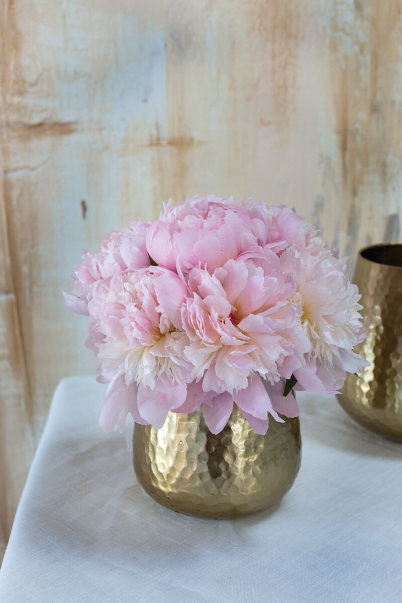 Design Shop Gold Hux Pot, 5" X 5.5".
