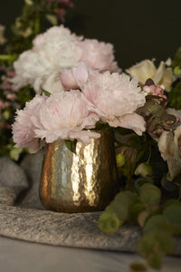 Design Shop Gold Hux Pot, 5" X 5.5".