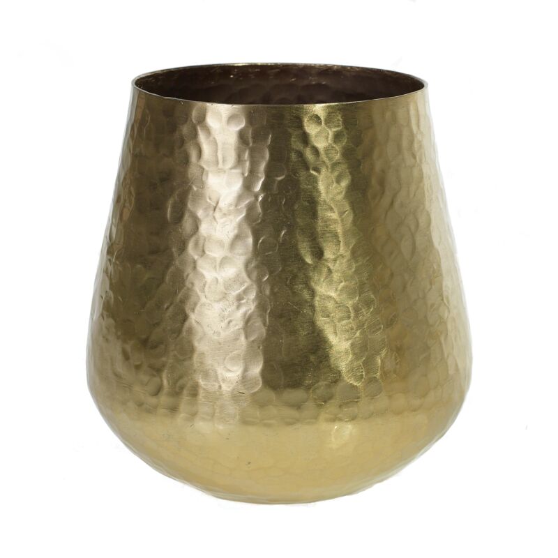 Design Shop Gold Hux Pot, 6" X 6.5".