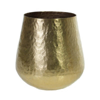Design Shop Gold Hux Pot, 6" X 6.5".