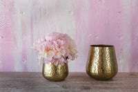 Design Shop Gold Hux Pot, 6" X 6.5".