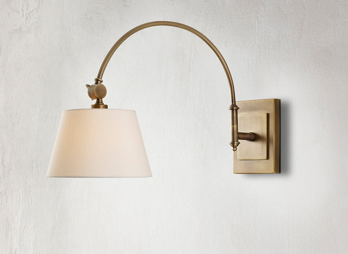 Currey and Company - 5000-0003 - One Light Wall Sconce - Ashby Collection - Antique Brass