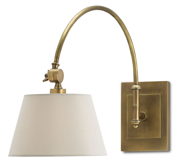 Currey and Company - 5000-0003 - One Light Wall Sconce - Ashby Collection - Antique Brass