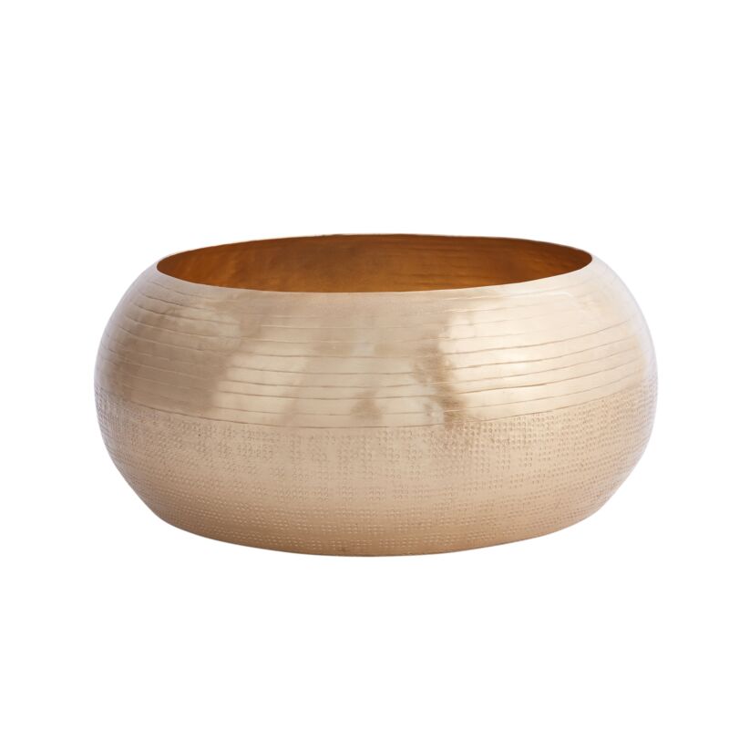 Design Shop Gold Bowie Bowl, 15.75" X 6.5".