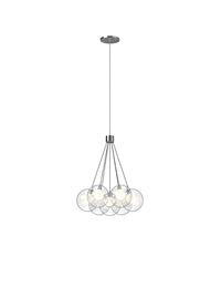 Kuzco Lighting LED Chandelier from the Bolla collection in Chrome finish
