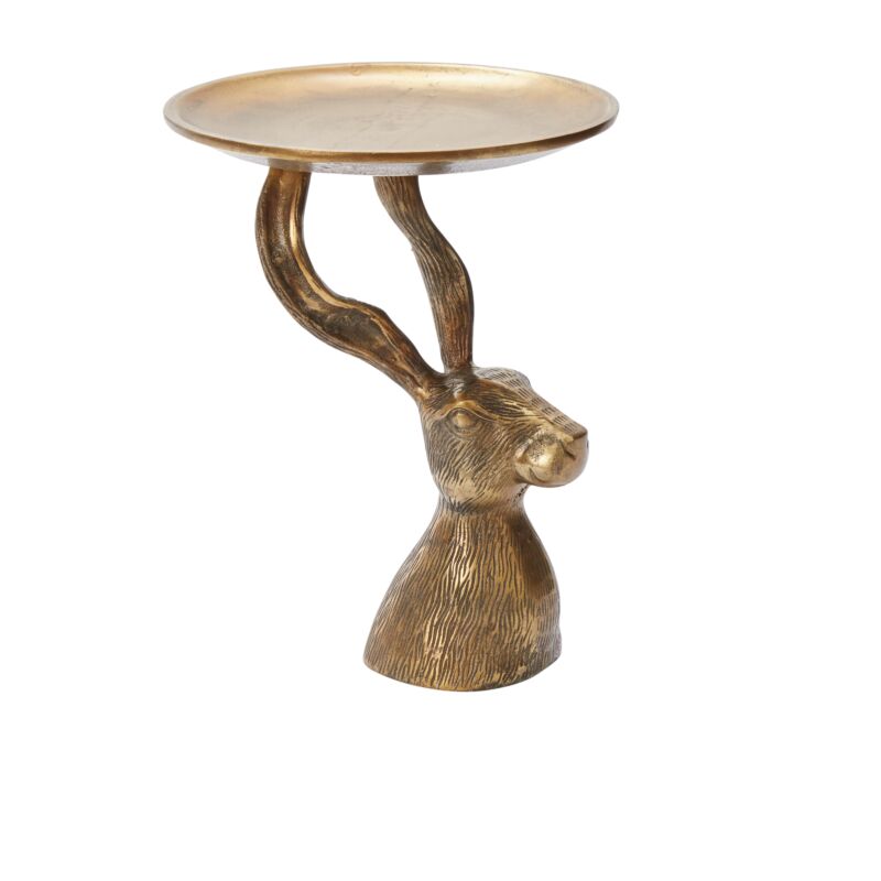 Design Shop Antique-Gold Halcyon Hare Collection, 8.5" X 10.75".