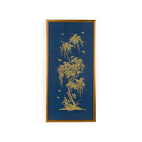 Chelsea House Gold Flowering Tree On Blue A