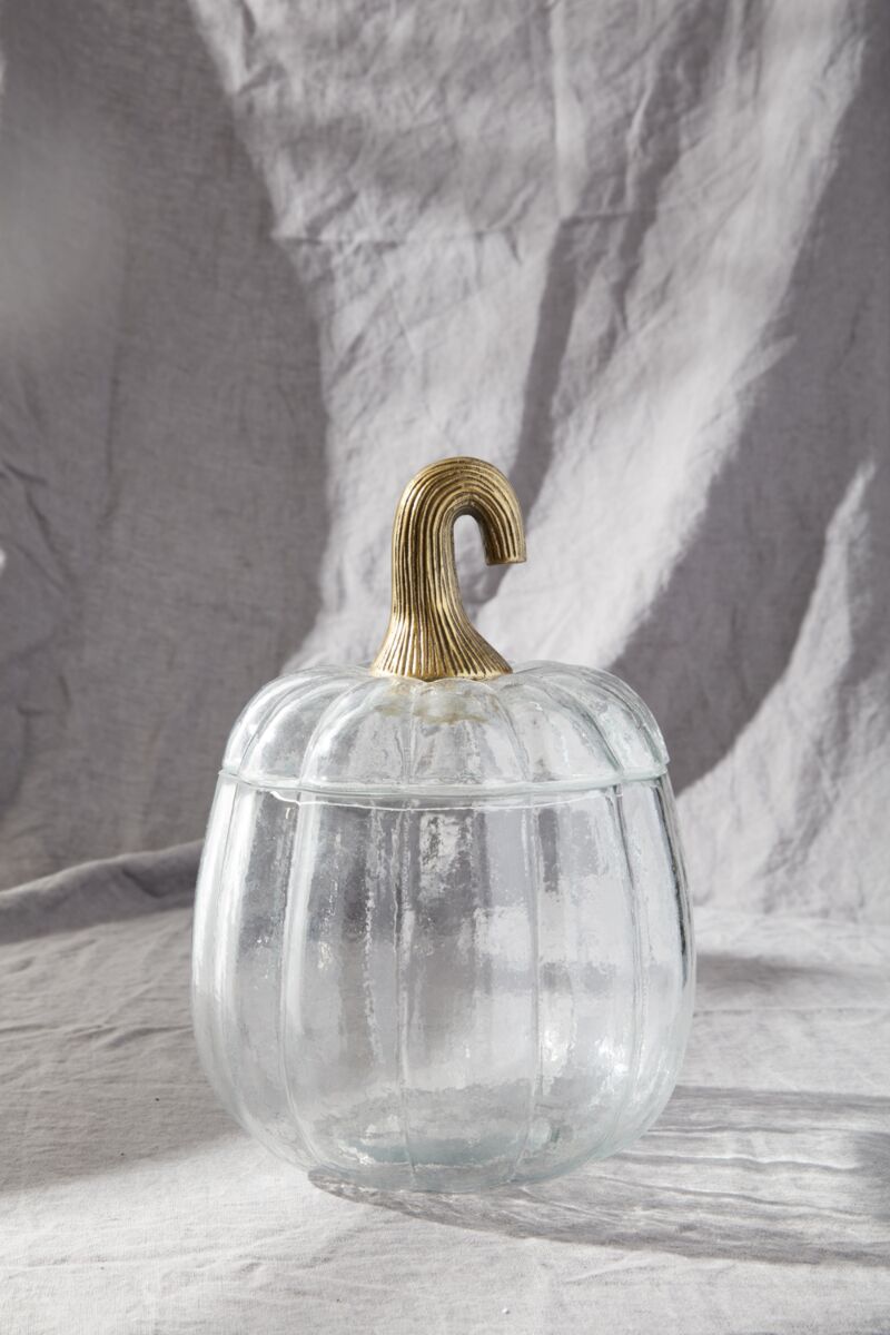 Design Shop Translucent Pumpkin Terrarium 8.75"x 12.75"