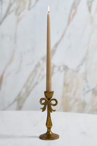 Design Shop Bowtied Candleholder 3"x 6.75", Set of 2