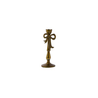 Design Shop Bowtied Candleholder 3"x 7.75", Set of 2