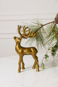 Design Shop Winter Sleigh Deer 8"x 5"x 14"