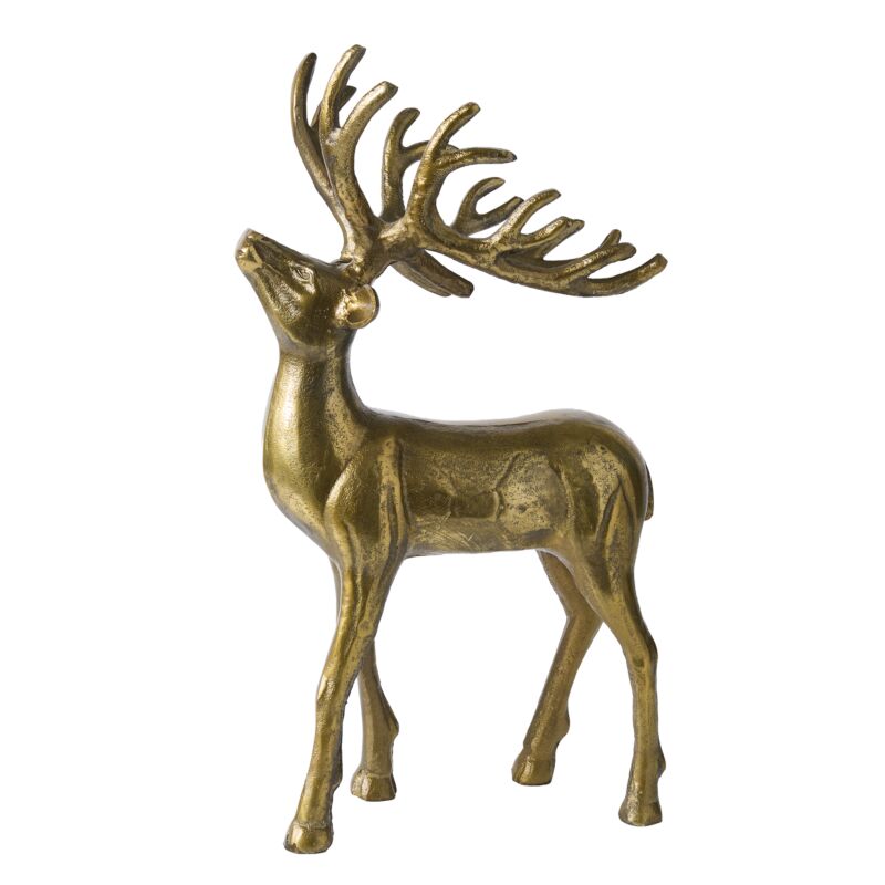 Design Shop Winter Sleigh Deer 12.5"x 7"x 21"