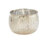 Design Shop Silver Phillipa Votive, 4.5" X 3.5".
