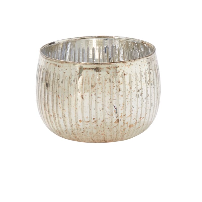 Design Shop Silver Phillipa Votive, 4.5" X 3.5".