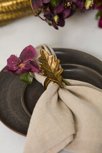Design Shop English Oak Napkin Ring 3.5"x 1.75"x 2.25", Set of 6