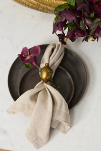 Design Shop English Oak Napkin Ring 3.25"x 1.75"x 2.25", Set of 6