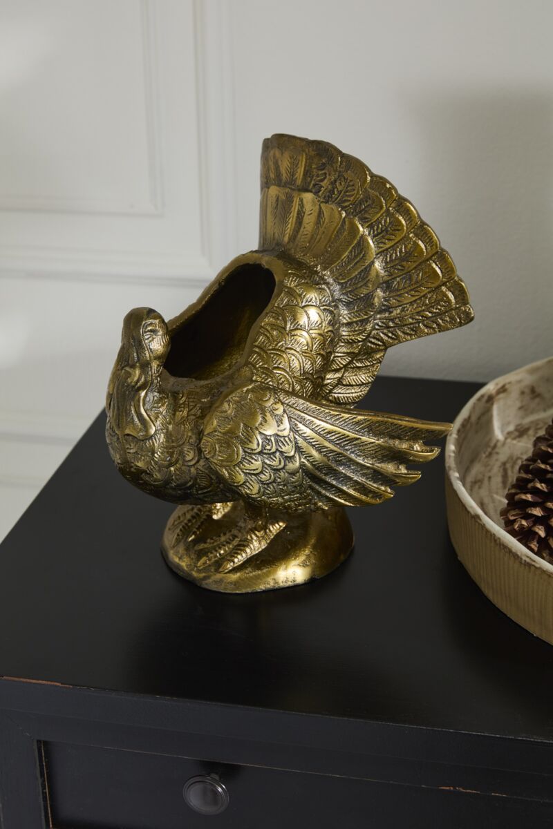 Design Shop Autumn Turkey Vase 9"x 8.25"x 8.5"