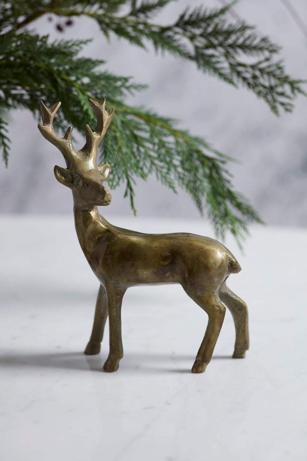 Design Shop Glenwood Deer Figurine 6.5"x 2.25"x 8.75", Set of 2