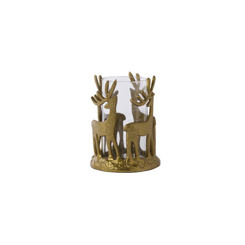 Design Shop Deer Dance Votive 6"x 7.75"