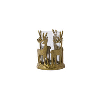 Design Shop Deer Dance Votive 6"x 7.75"