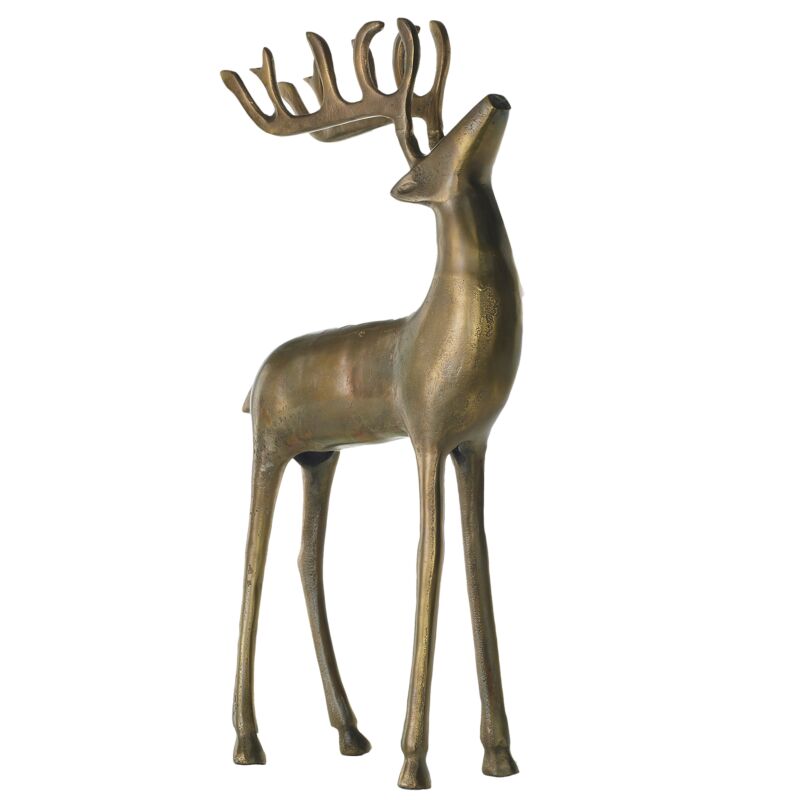 Design Shop Aluminum Reindeer 14.5"x 3.5"x 25"