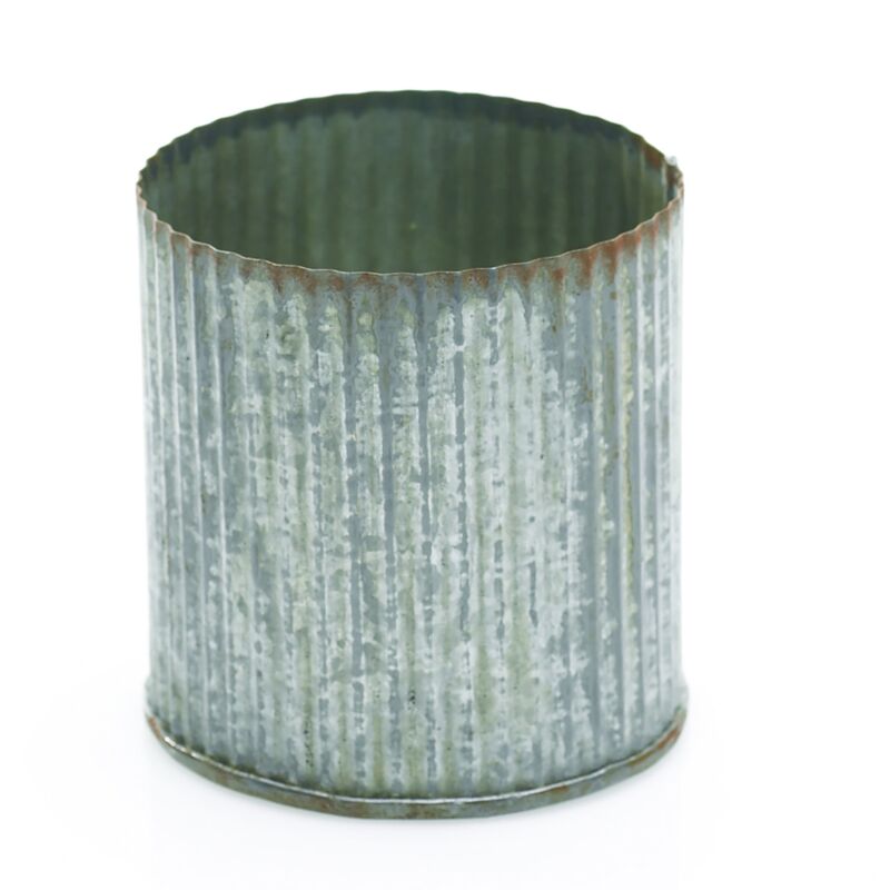 Design Shop Silver Norah Collection Vase, 3" X 3", Set of 6.
